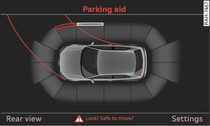 MMI: Proximity graphic (vehicles with park assist*)