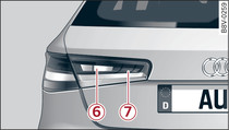 Система ксеноновых/светодиодных задних фонарей: лампы накаливания в боковых элементах и в крышке багажника