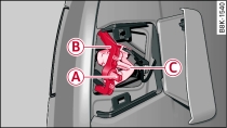 Дверь багажника: демонтаж держателя ламп
