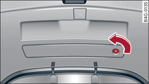 Крышка багажника: знак аварийной остановки