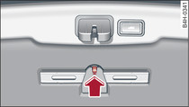 Portón del maletero: Triángulo de emergencia
