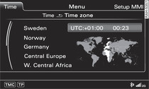 Setting the time zone