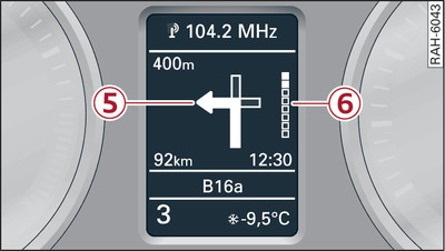 Display when a turn-off is required