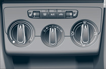 Manual air conditioner controls