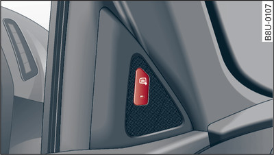 Driver's door: Button for side assist