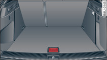 Luggage compartment: Reversible floor panel with decorative side facing up