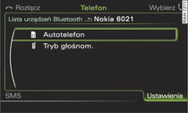 Profile Bluetooth telefon samochodowy i zestaw głośnomówiący