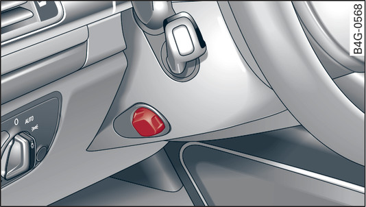 Fig. 107 Switch for adjusting the steering wheel position