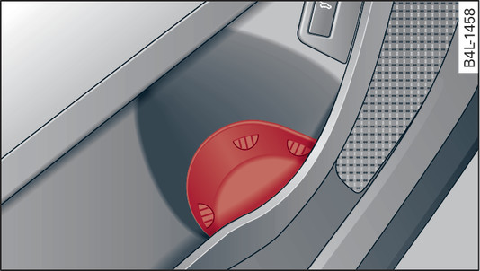 Fig. 82 Detail of the door trim: Cup holder