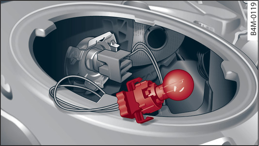 Fig. 351 Headlight: Bulb holder for turn signal