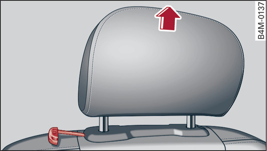 Fig. 73 Rear seat: Removing head restraint