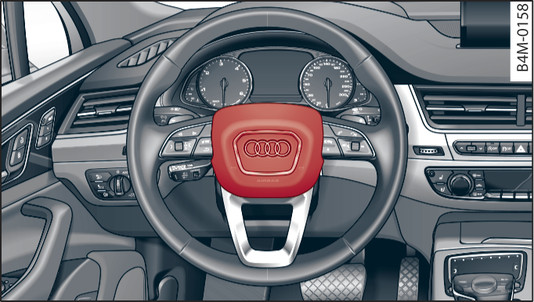 Fig. 293 Steering wheel: Driver s airbag
