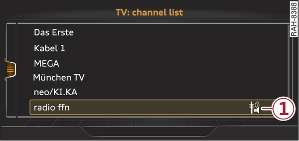 Fig. 261 TV channel list