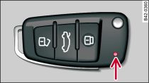 Remote control key: LED