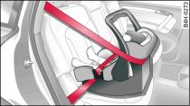 Rear seat: Rearward-facing child seat