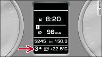 Display: Gear-change indicator