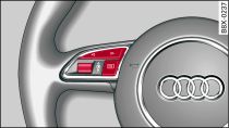 Multi-function steering wheel: On-board computer controls