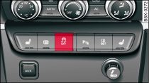 Centre console: ESP button