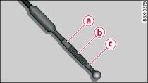 Example 2: Markings on oil dipstick