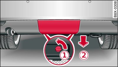 Area below rear bumper: Removing bumper cover