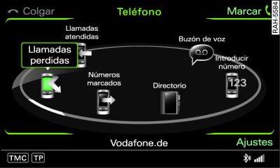 Seleccionar un número de teléfono de una lista