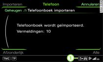 Telefoonboek handmatig importeren