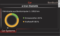 Beispieldarstellung: e-tron Statistik