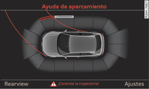 MMI: Indicación óptica de la distancia (vehículos con sistema de aparcamiento asistido*)