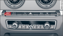 Console centrale: touche drive select