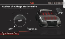 MMI: activation/dsactivation immdiate du chauffage stationnaire