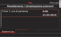 MMI: impostazione del timer