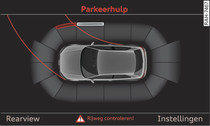 MMI: Optische afstandsweergave (wagens met inparkeersysteem*)