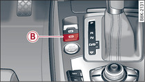 Středová konzola: tlačítko pro rozjezdového asistenta
