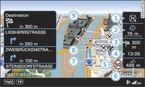 Map with crosshairs switched off