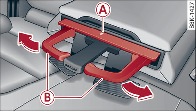 Rear armrest: Rear cup holder