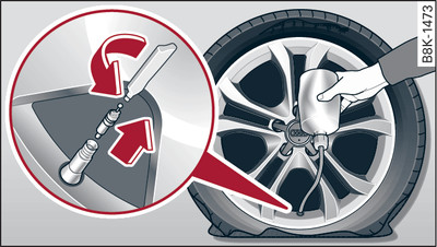 Neumáticos: llenar el neumático