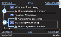 TMC/TMCpro-verkeersinformatie opvragen