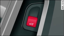 Driver's door (Coupé): Unlocking the boot lid*