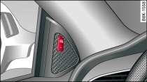Driver's door: Button for side assist