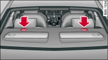 Rear backrest: Top tether anchorages (Coupé)