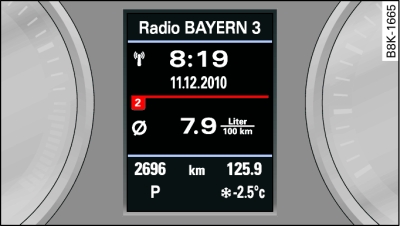 On-board computer: Average fuel consumption