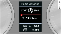 Instrument cluster: Engine stop temporarily unavailable