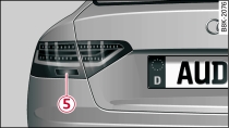 LED rear light: Bulbs in side panel and boot lid