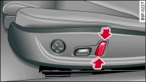 Asiento delantero de ajuste eléctrico: Ajustar* el apoyacabezas