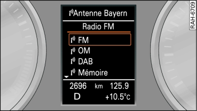 Menu Radio