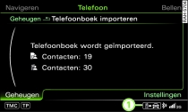 Telefoonboek handmatig importeren