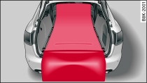 Przestrzeń bagażnika: mata odwracana przy rozłożonym oparciu siedzenia