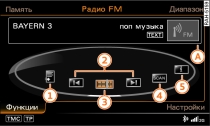 Функции в диапазоне приема FM