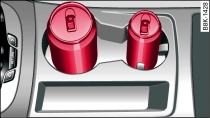 Центральная консоль: передний подстаканник
