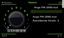 Ange PIN (SIM)-kod